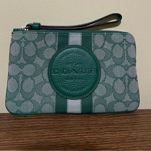 Coach Dempsey Large Corner Zip Wristlet - Picture 11 of 13